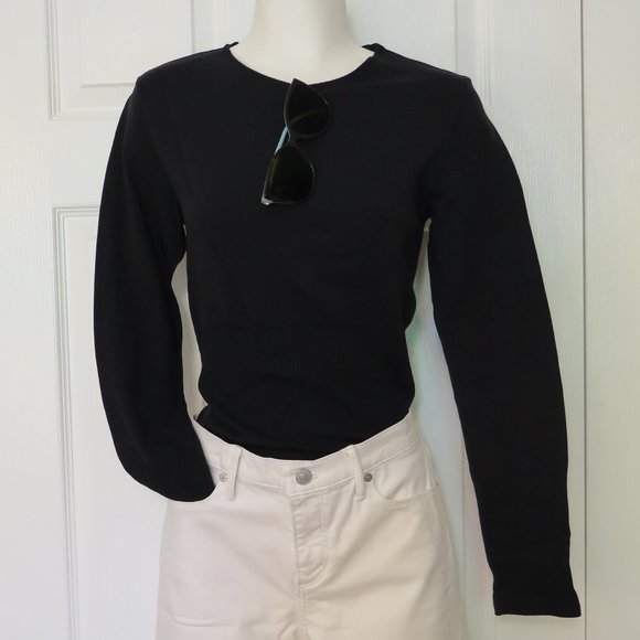 Black stretch top with spandex - Picture 3 of 12